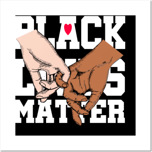 Black lives matter..black lives support Posters and Art